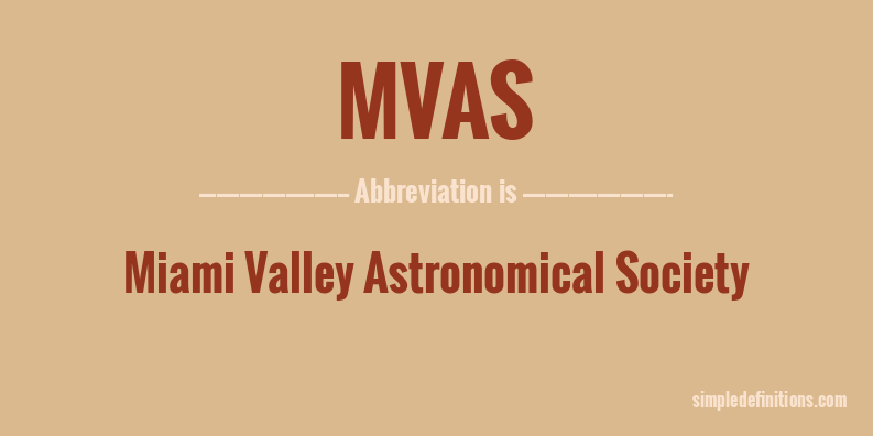mvas-abbreviation
