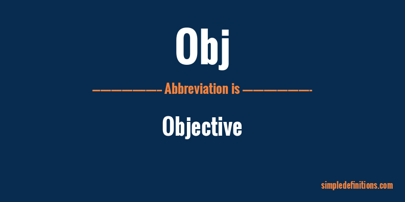 what-does-obj-mean-simpledefinitions