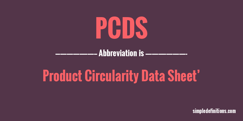pcds-abbreviation