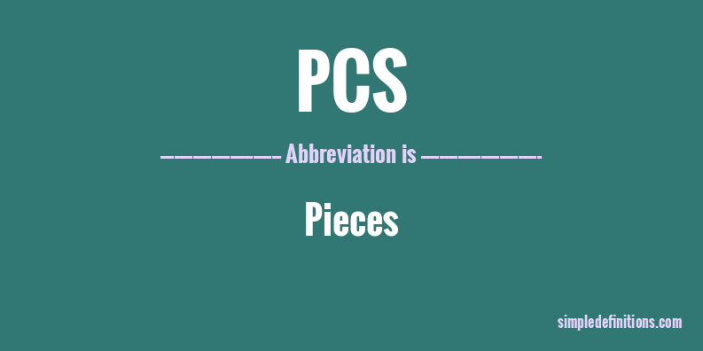 pcs-abbreviation