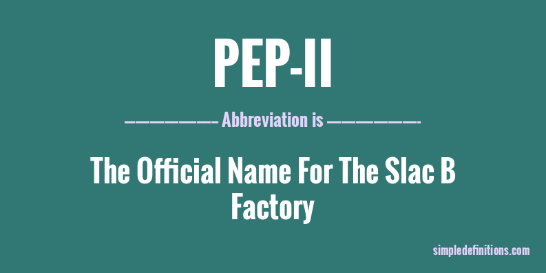 what-does-pep-ii-mean-simpledefinitions