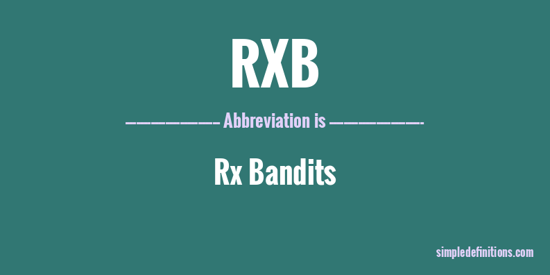 rxb-abbreviation