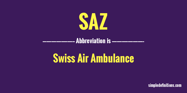saz-abbreviation
