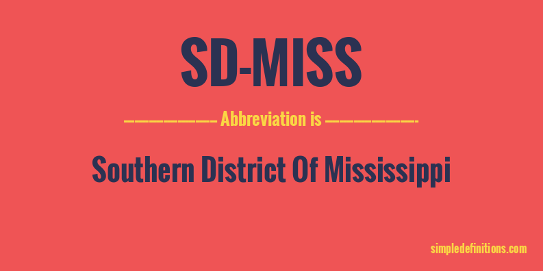 what-does-sd-miss-mean-simpledefinitions