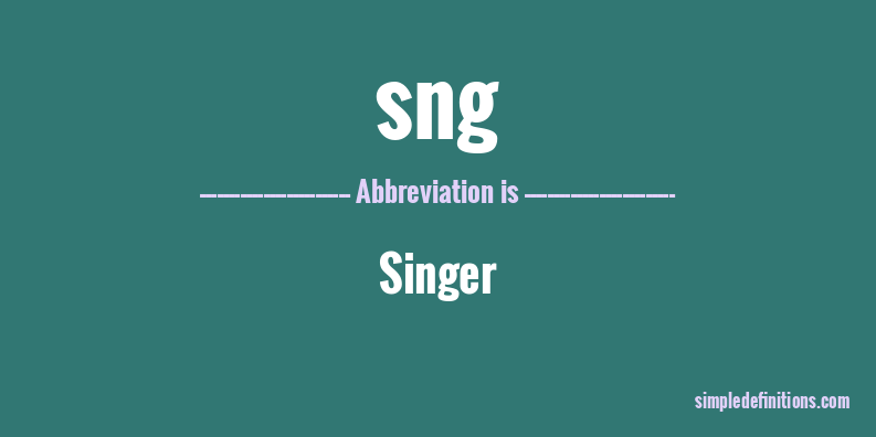sng-abbreviation