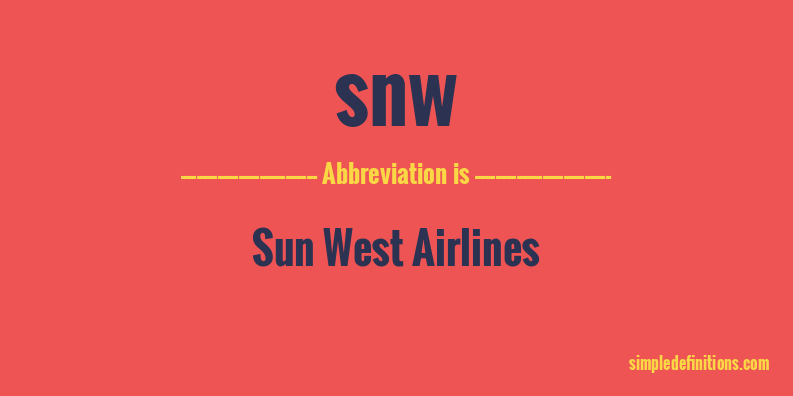 snw-abbreviation