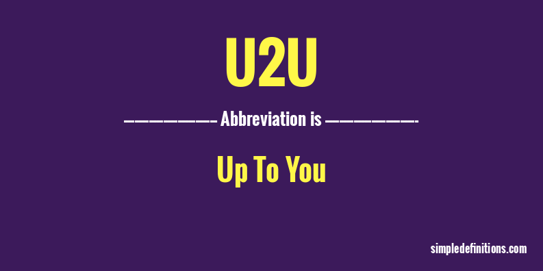 u2u-abbreviation