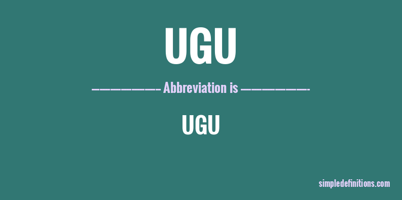 ugu-abbreviation
