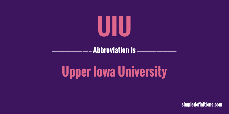 uiu-abbreviation