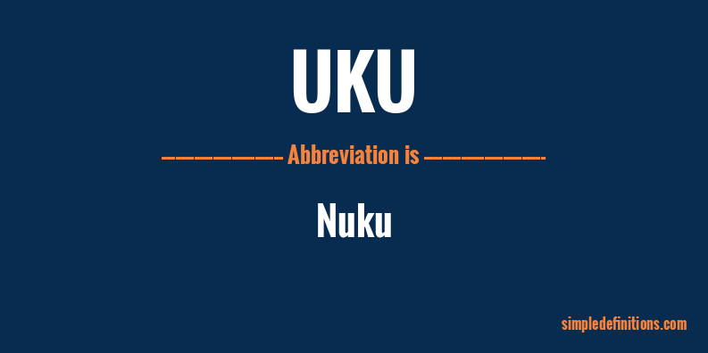 uku-abbreviation