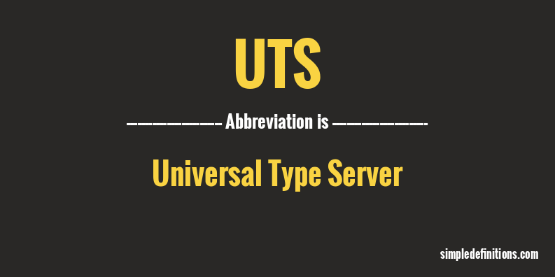 uts-abbreviation