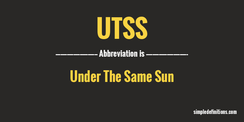 utss-abbreviation