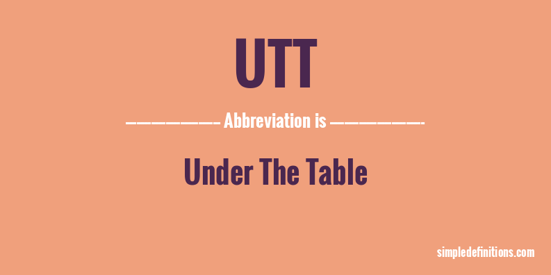 utt-abbreviation