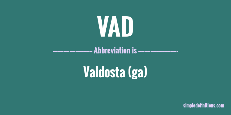 vad-abbreviation
