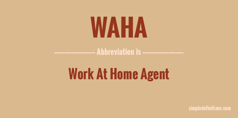 waha-abbreviation