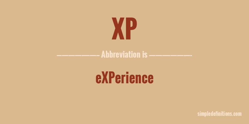 xp-abbreviation