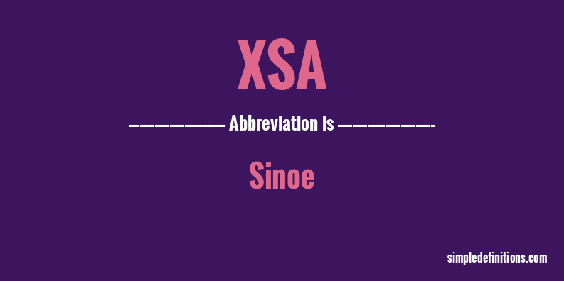xsa-abbreviation