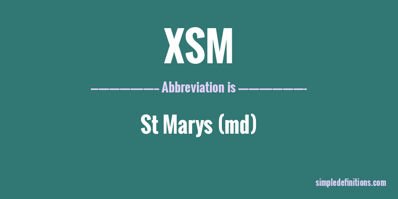 xsm-abbreviation
