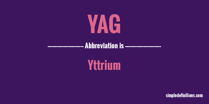 yag-abbreviation