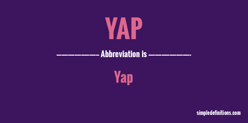 yap-abbreviation