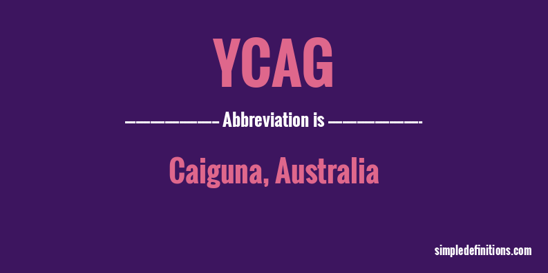 ycag-abbreviation