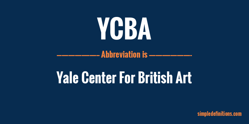 ycba-abbreviation