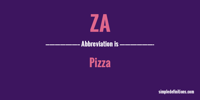 za-abbreviation