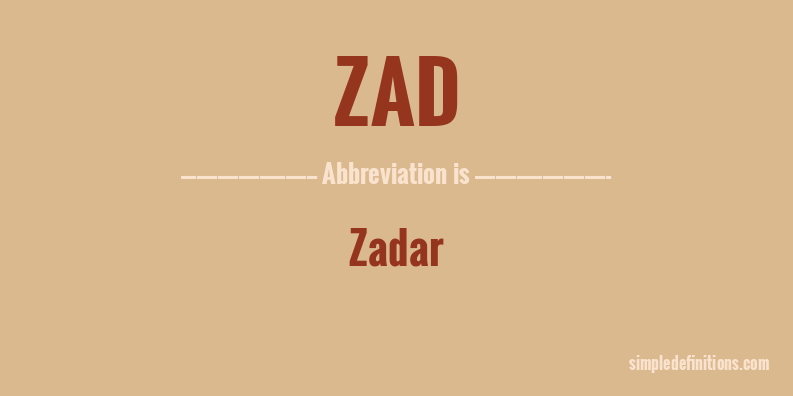zad-abbreviation
