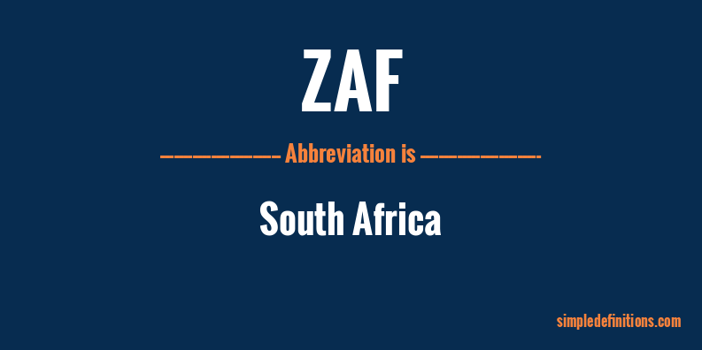 zaf-abbreviation