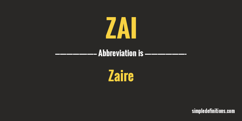 zai-abbreviation