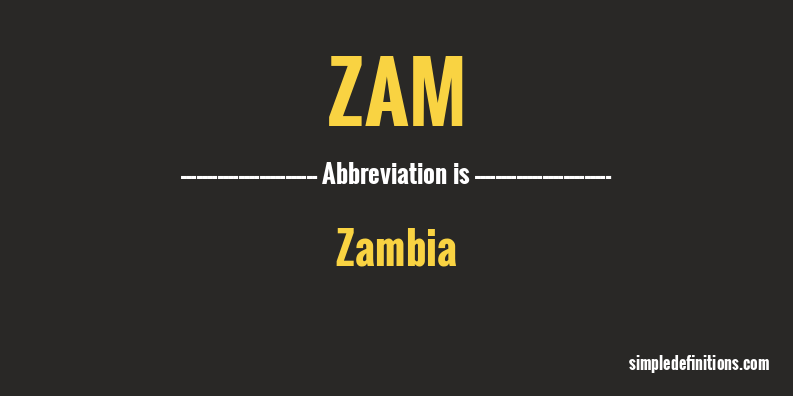 zam-abbreviation