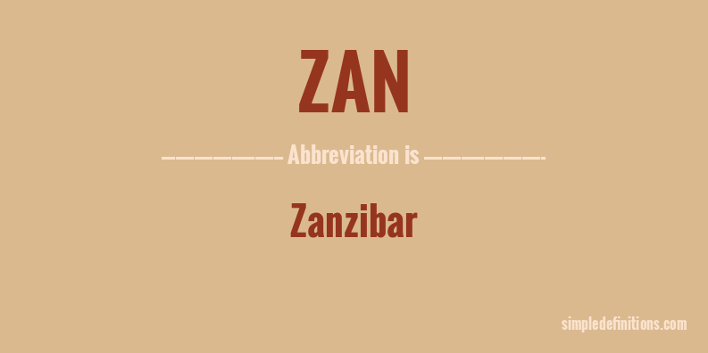 zan-abbreviation