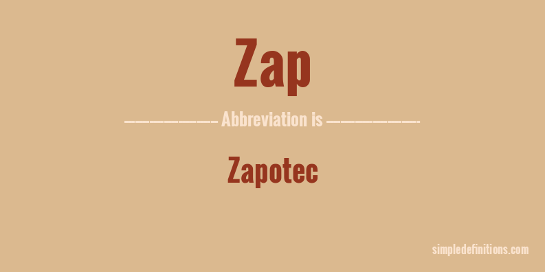 zap-abbreviation