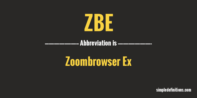 zbe-abbreviation