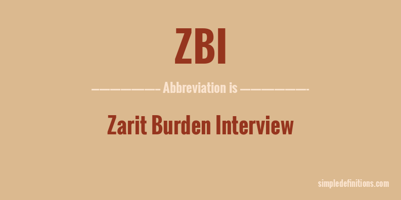 zbi-abbreviation