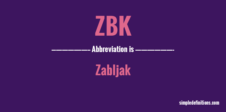 zbk-abbreviation