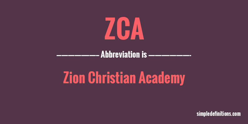 zca-abbreviation