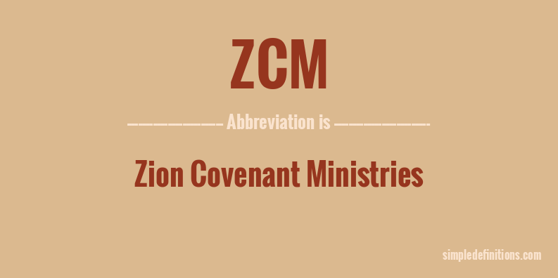 zcm-abbreviation