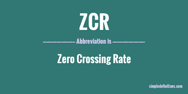 zcr-abbreviation