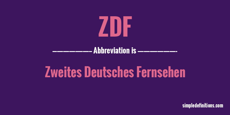 zdf-abbreviation