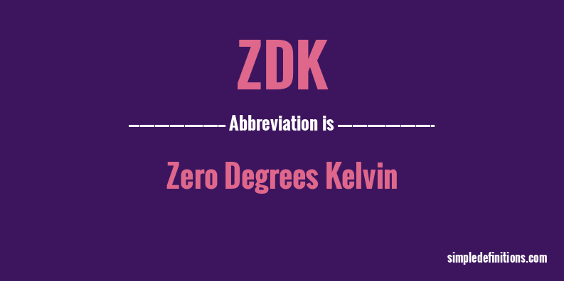 zdk-abbreviation