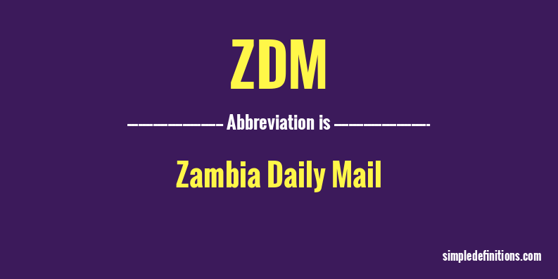 zdm-abbreviation
