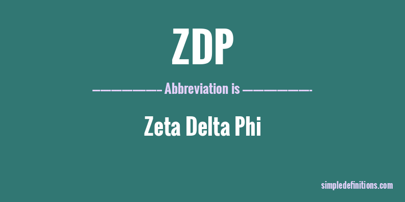 zdp-abbreviation