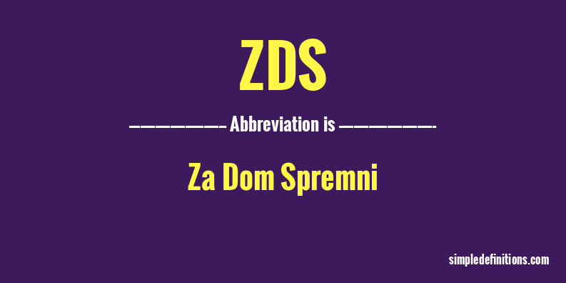 zds-abbreviation