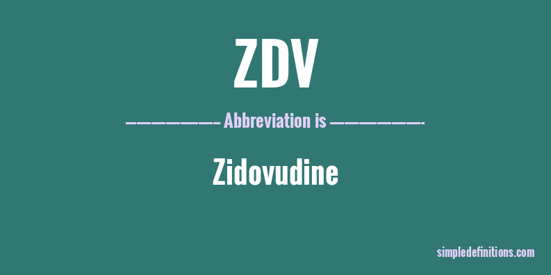 zdv-abbreviation
