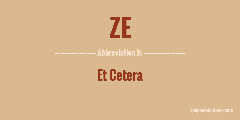 ze-abbreviation