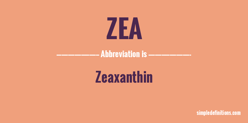 zea-abbreviation