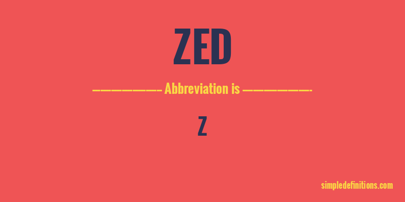 zed-abbreviation