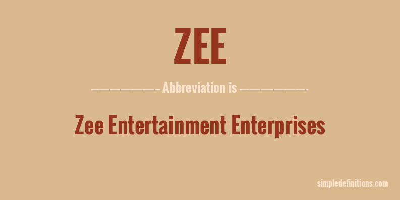 zee-abbreviation