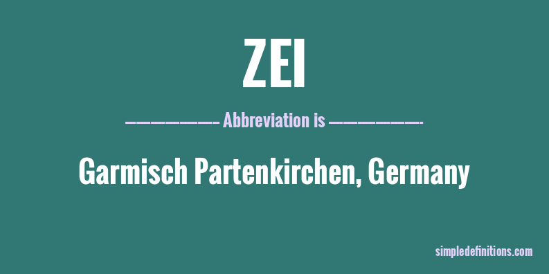 zei-abbreviation
